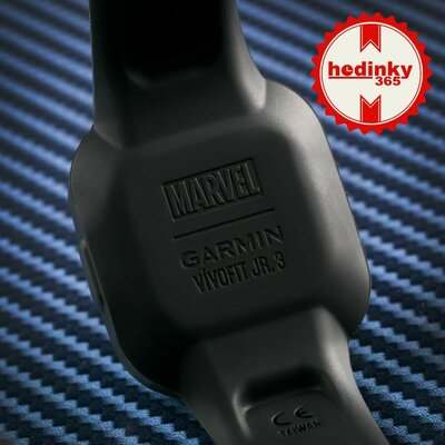Пластмасова каишка Garmin (за Vívofit junior 3), черна, Marvel, Black Panther, 010-12666-40