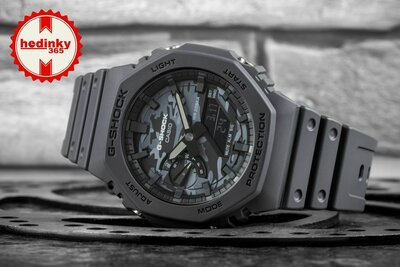 Casio G-Shock Original GA-2100CA-8AER Utility Camo Series Carbon Core Guard