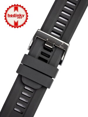 силиконова каишка Ricardo 26mm (за Garmin Fenix 8/7X/6X (51mm), Tactix и др.), черна, QuickFit