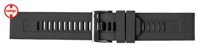 силиконова каишка Ricardo 26mm (за Garmin Fenix 8/7X/6X (51mm), Tactix и др.), черна, QuickFit
