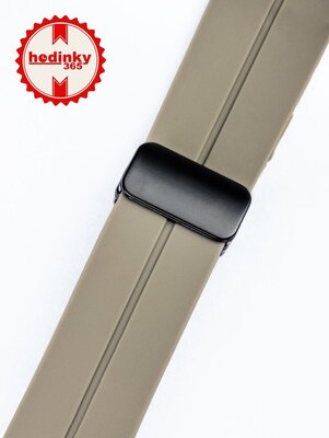 Силиконова каишка Ricardo 22 мм (за Huawei Watch GT 4, 5), сива V2, бързо освобождаване