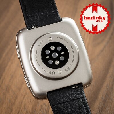 Amazfit Active 2 (Square) Black кожена каишка (+резервна каишка)