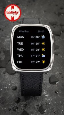 Amazfit Active 2 (Square) Black кожена каишка (+резервна каишка)